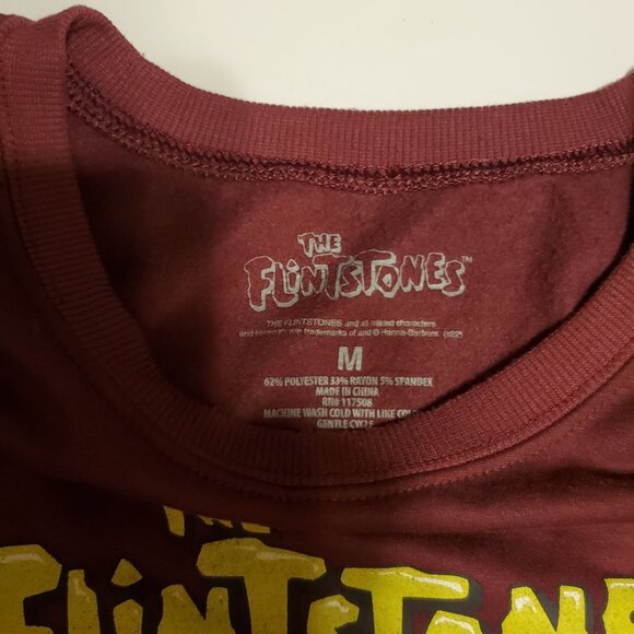 The Flintstones Burgundy Lightweight Sweatshirt - Picture 4 of 5